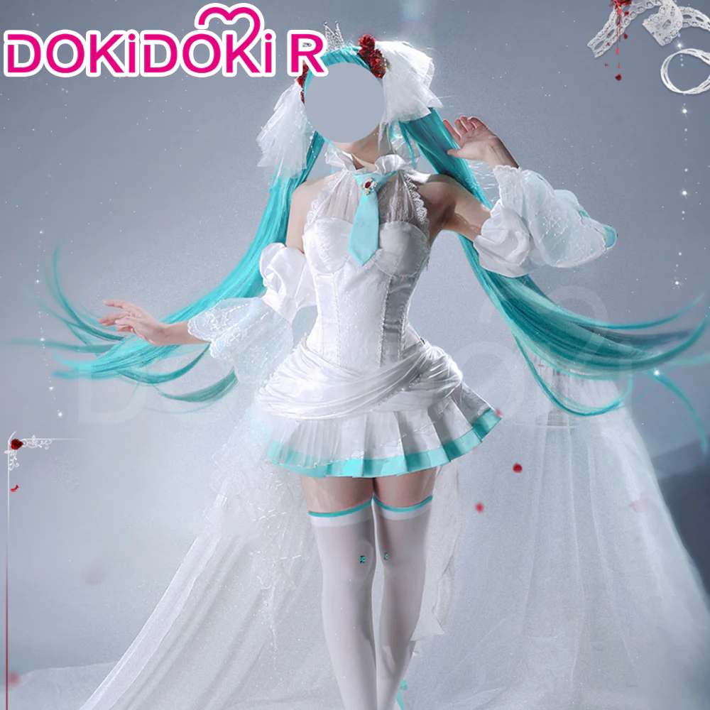 DokiDoki-R Cosplay The Snow White Princess is Miiku Costume Dress Gown - Image 5
