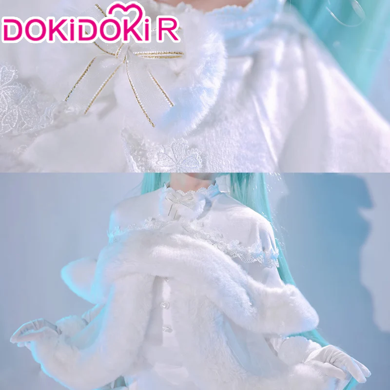 DokiDoki-R Cosplay Costume White Christmas Dress - Image 4