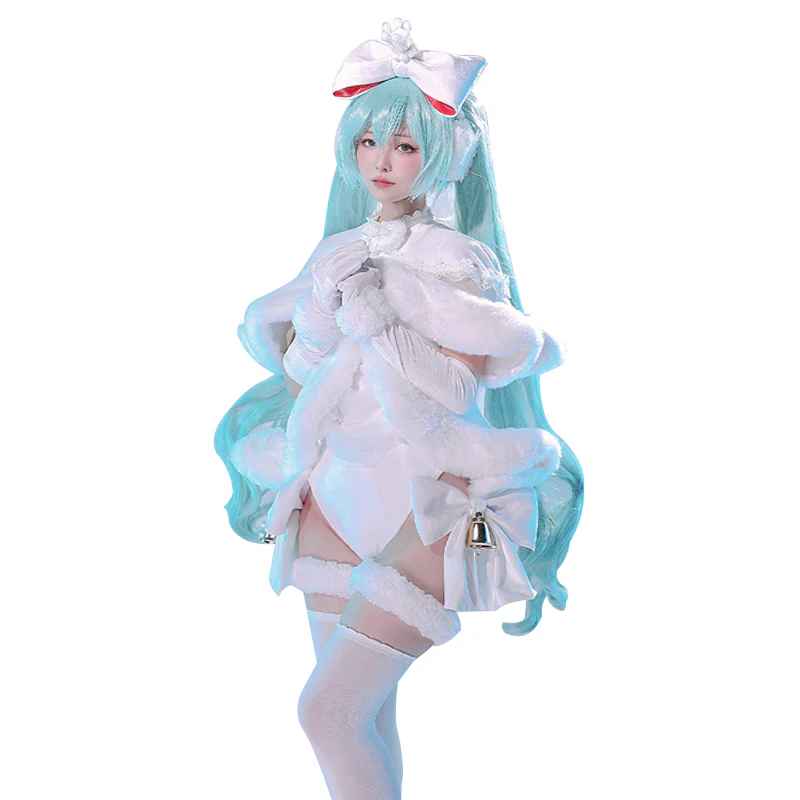 DokiDoki-R Cosplay Costume White Christmas Dress - Image 5