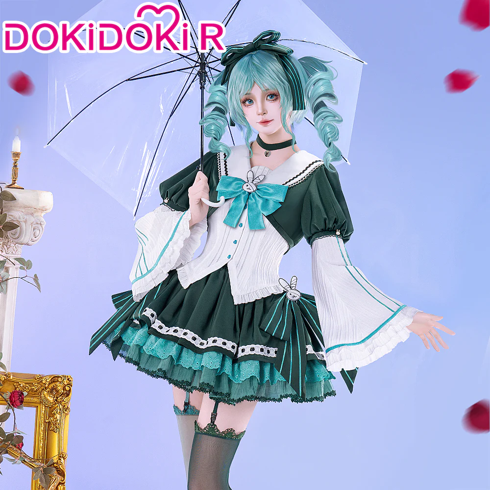 【In Stock】DokiDoki-R Cosplay Female Costume Green Dress Gothic - Image 2