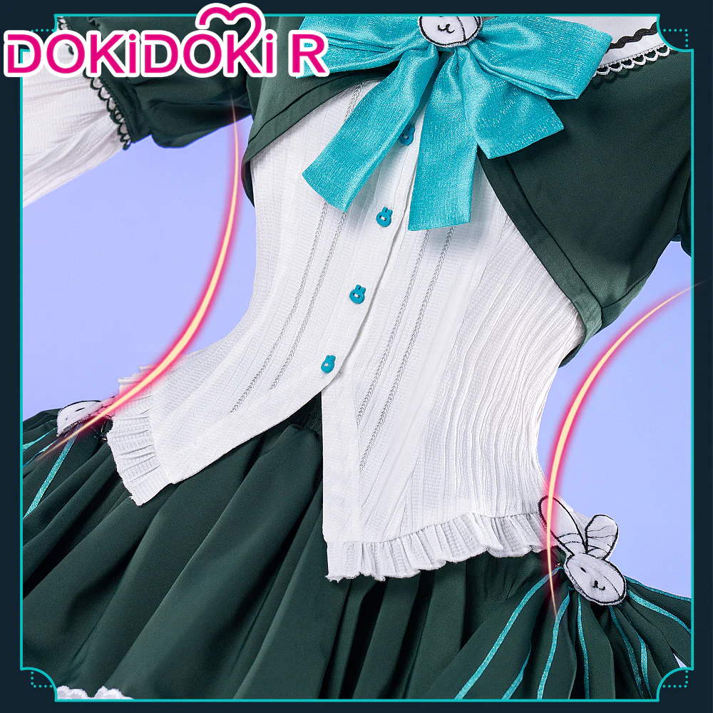 【In Stock】DokiDoki-R Cosplay Female Costume Green Dress Gothic - Image 3