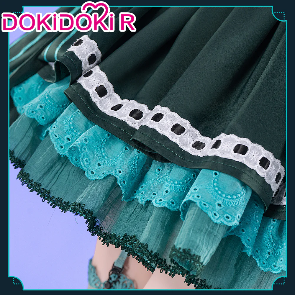 【In Stock】DokiDoki-R Cosplay Female Costume Green Dress Gothic - Image 4