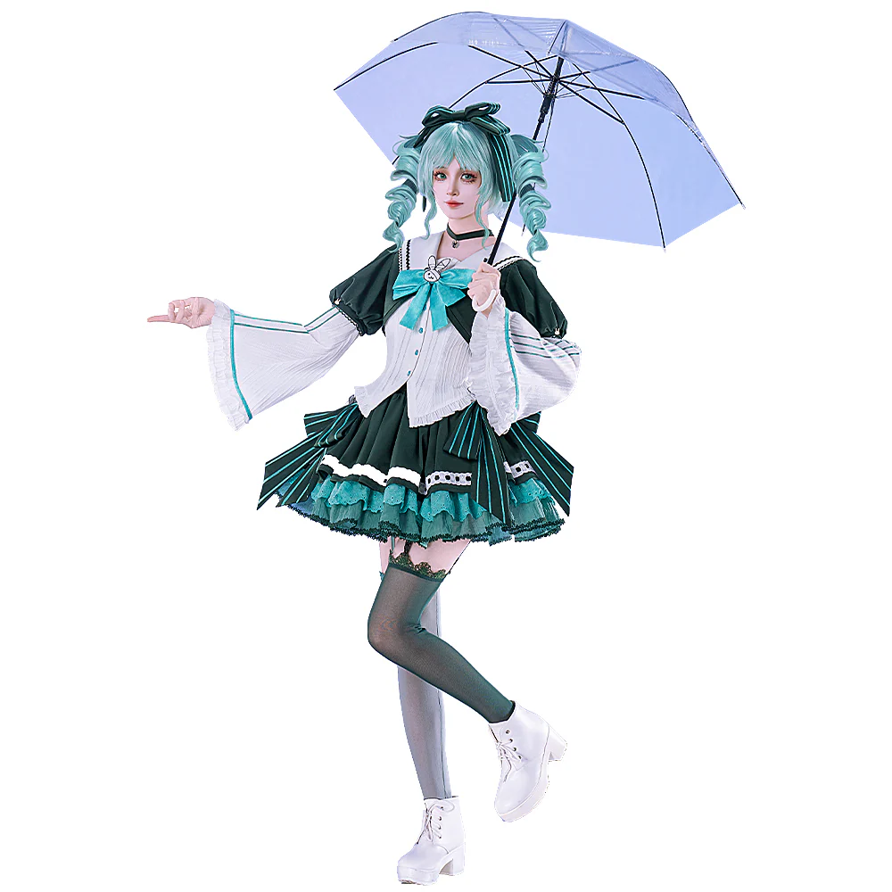 【In Stock】DokiDoki-R Cosplay Female Costume Green Dress Gothic - Image 5