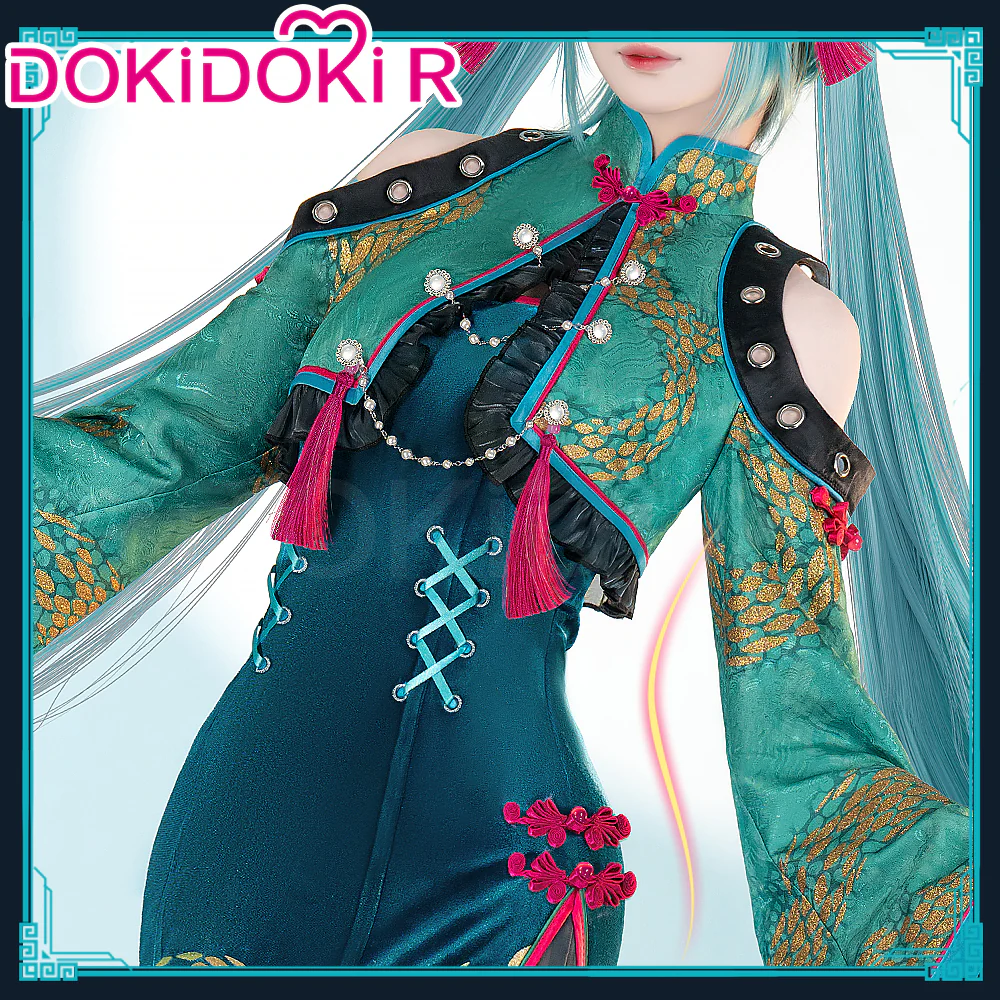 【In Stock】DokiDoki-R Cosplay Female Costume Green Dress Year of the Snake - Image 3