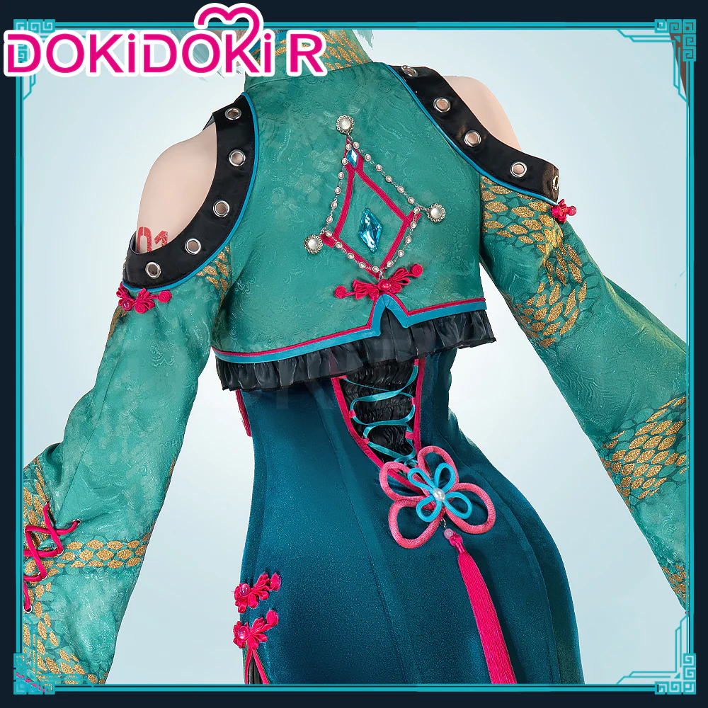 【In Stock】DokiDoki-R Cosplay Female Costume Green Dress Year of the Snake - Image 4