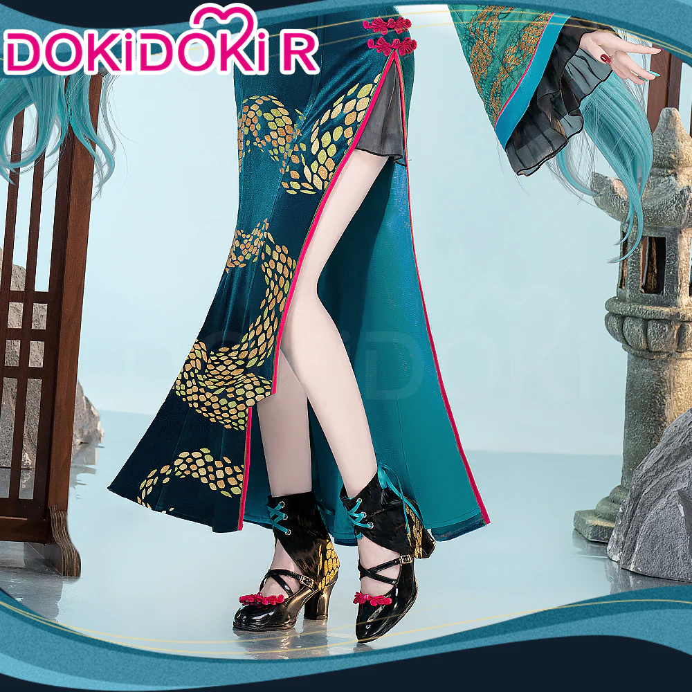 【In Stock】DokiDoki-R Cosplay Female Costume Green Dress Year of the Snake - Image 5