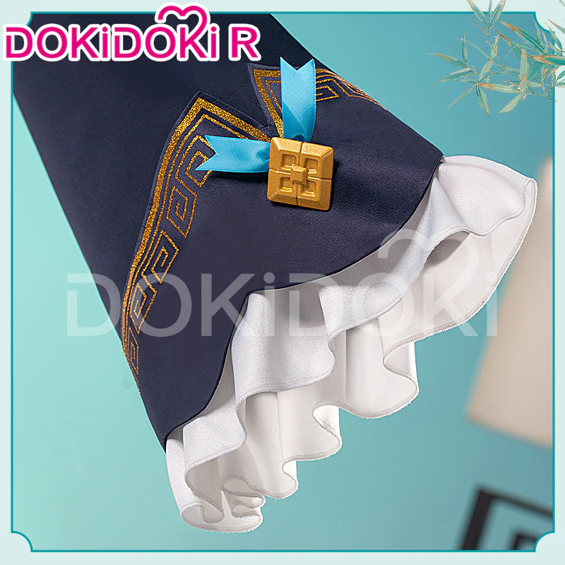 【IN STOCK】DokiDoki-R Cosplay Panda Girl Cute Dress Lolita Costume / Wig Long Blue Twist Braid Hair - Image 5