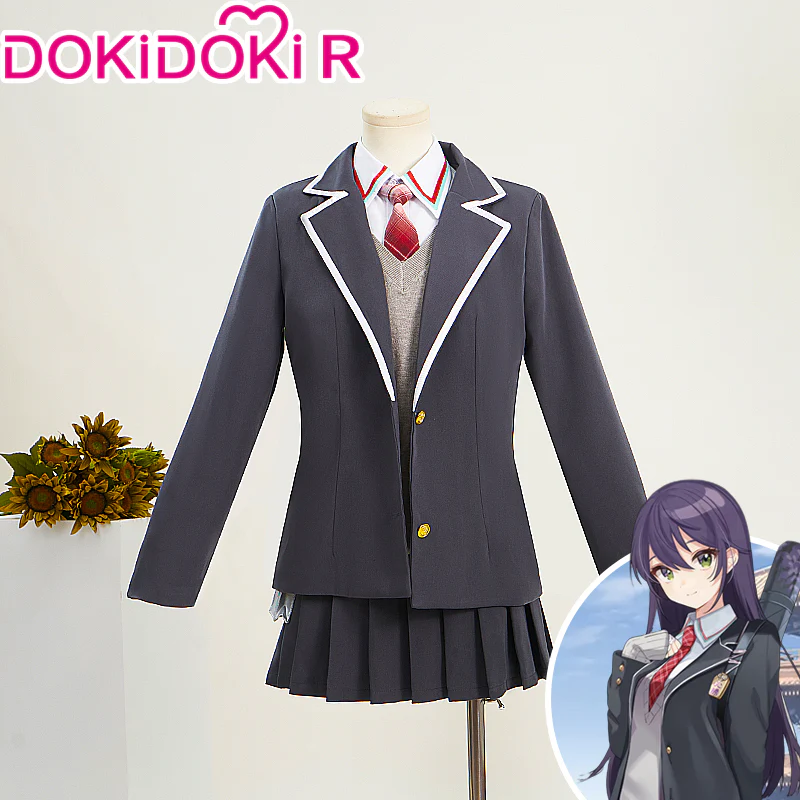 【S Ready For Ship】【Size XS-XL】DokiDoki-R Cosplay Vtuber Kenmochi Touya Costume Woman  Sex Reversal