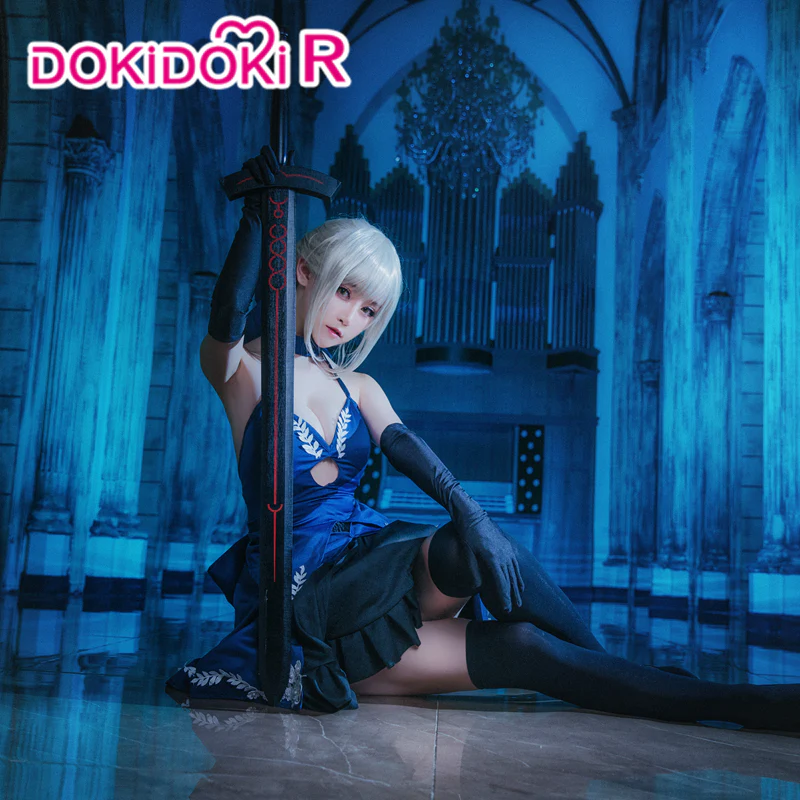 【S In Stock】DokiDoki-R Fate/stay night Cosplay Arutoria Pendoragon Costume Dress Wome Saber Alter Cosplay - Image 3
