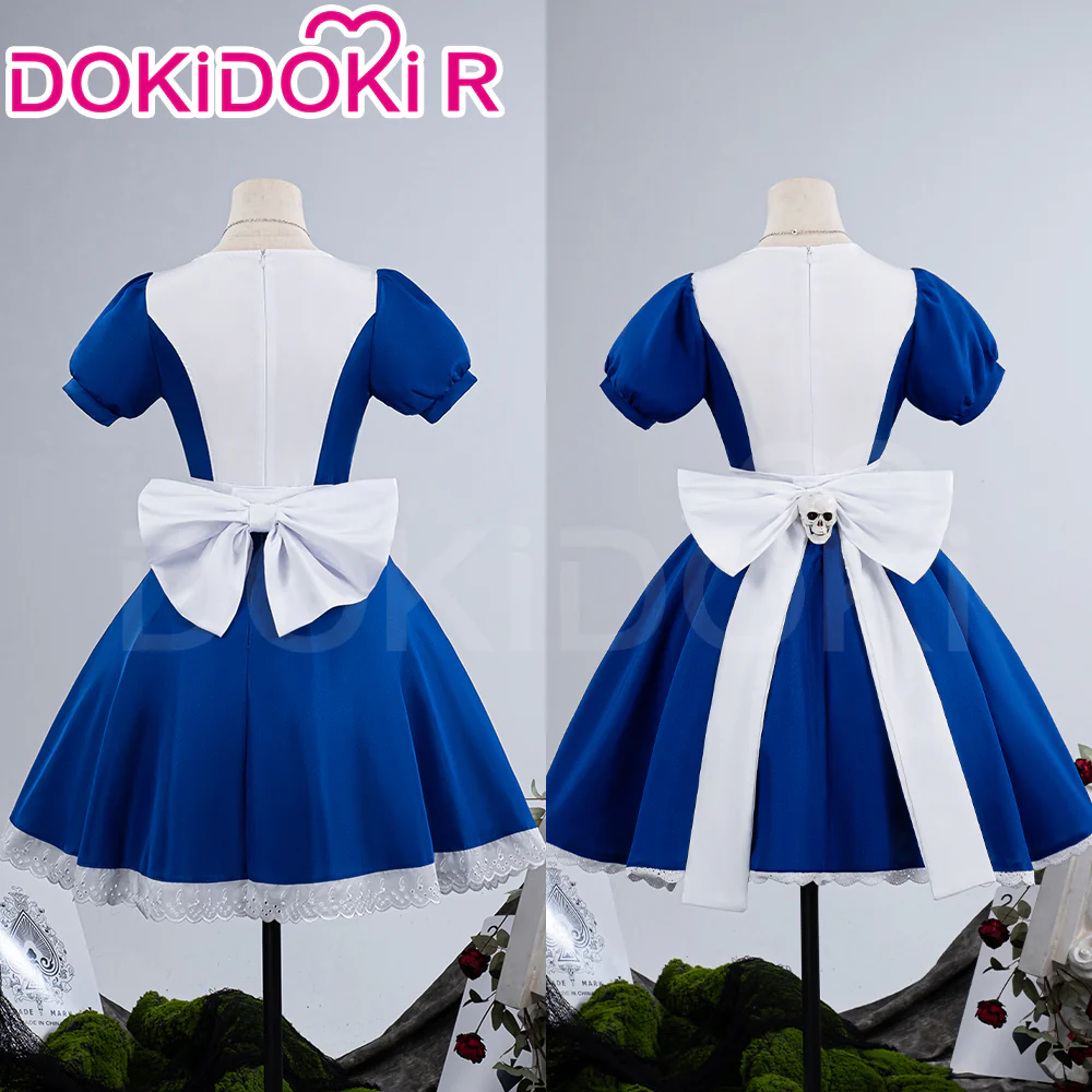 【In Stock】【Size XS-3XL】DokiDoki-R Game Alice: Madness Returns Cosplay Alice Costume Blue Dress - Image 5
