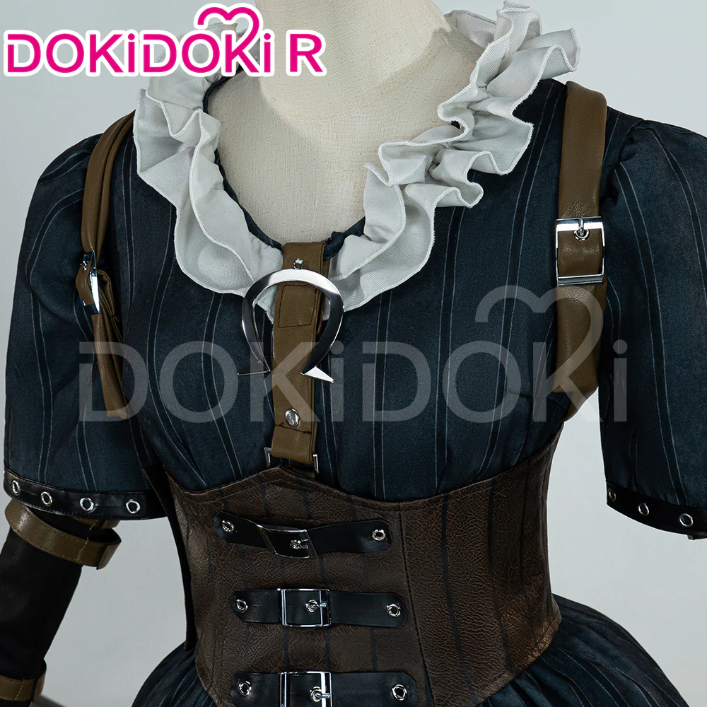 【Size XS-3XL】DokiDoki-R Game Alice: Madness Returns Cosplay Alice Costume Red / Black Dress - Image 3