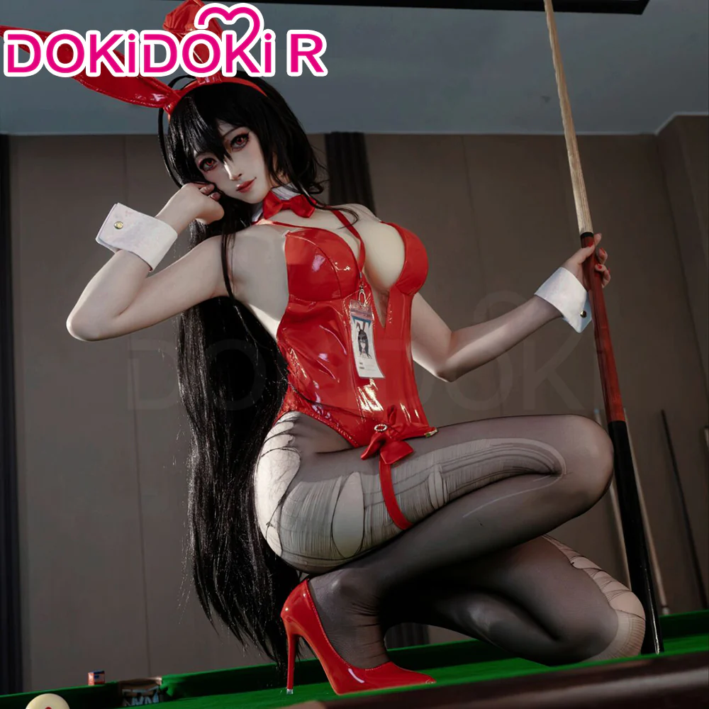 DokiDoki-R Game Azur Lane Cosplay Taihou Costume Red Bunny Girl - Image 2