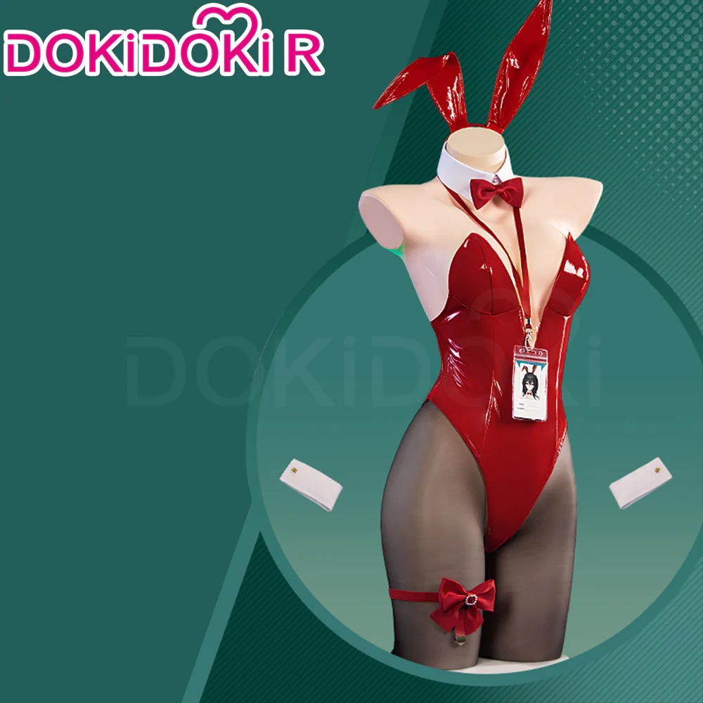 DokiDoki-R Game Azur Lane Cosplay Taihou Costume Red Bunny Girl - Image 4