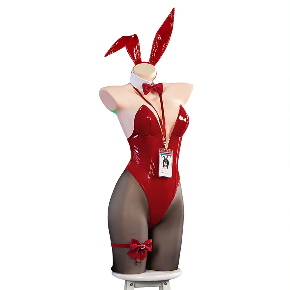 DokiDoki-R Game Azur Lane Cosplay Taihou Costume Red Bunny Girl - Image 5