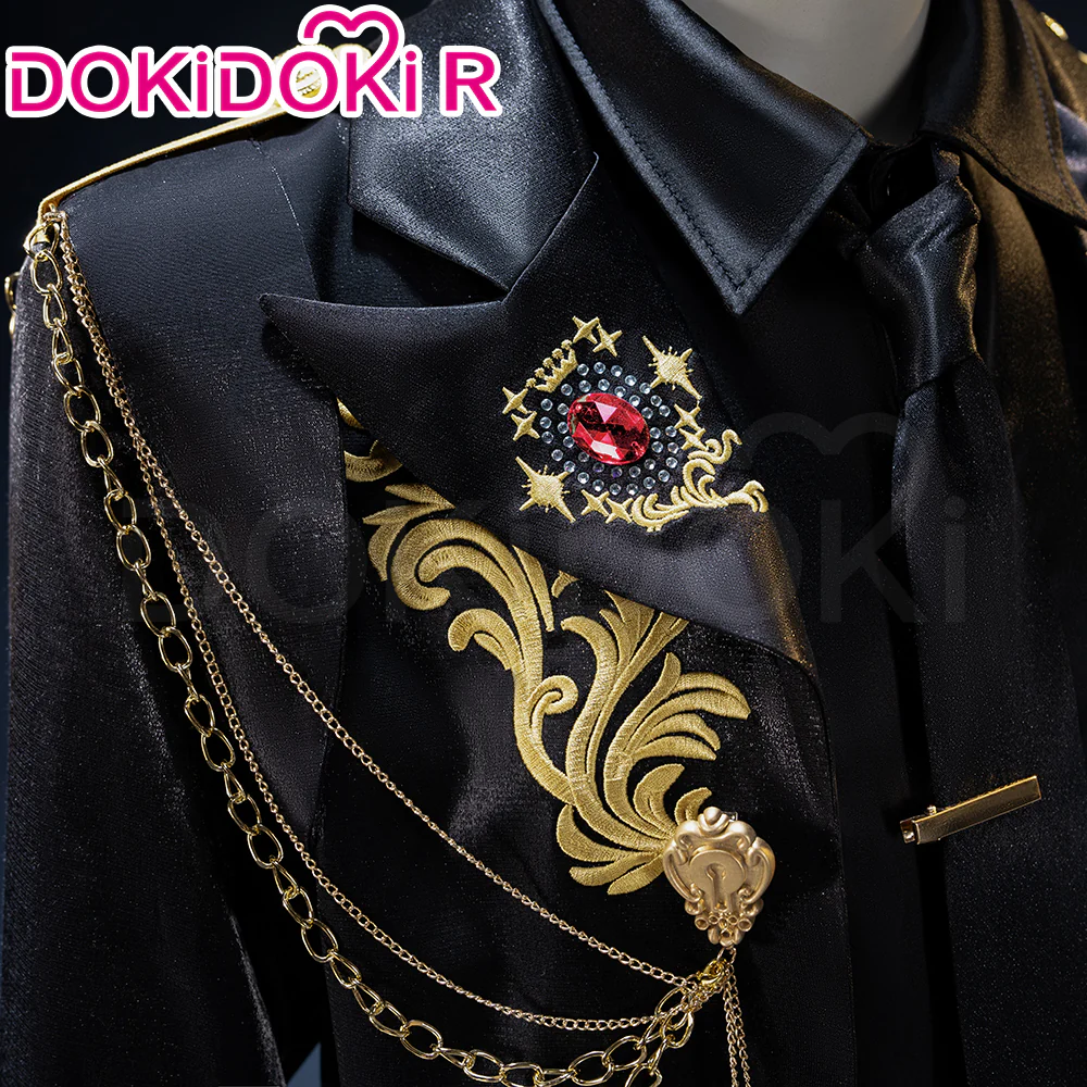 【In Stock】【Size S-3XL】DokiDoki-R Game Cosplay 5th Anniversary Costume Black Suit - Image 5