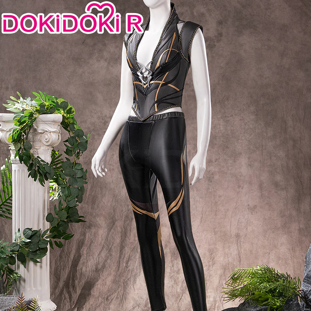 【Size XS-3XL】DokiDoki-R Game Cosplay Black Suit Two-Piece Leather Jacket - Image 2