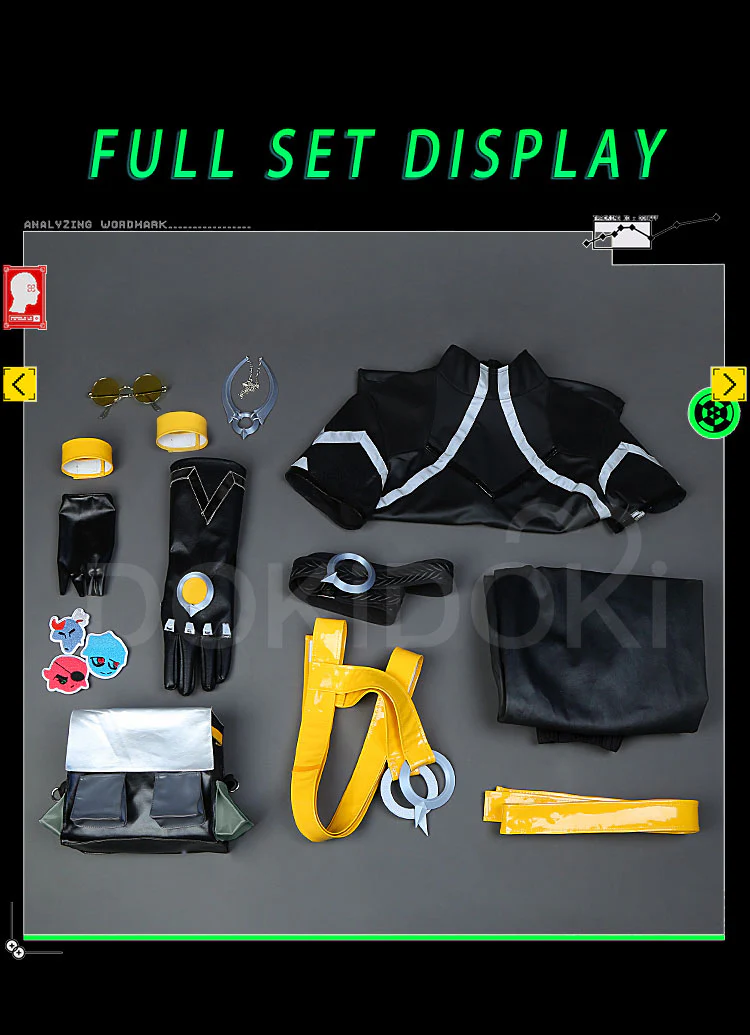 DokiDoki-R Game Cosplay Costume Black - Image 7