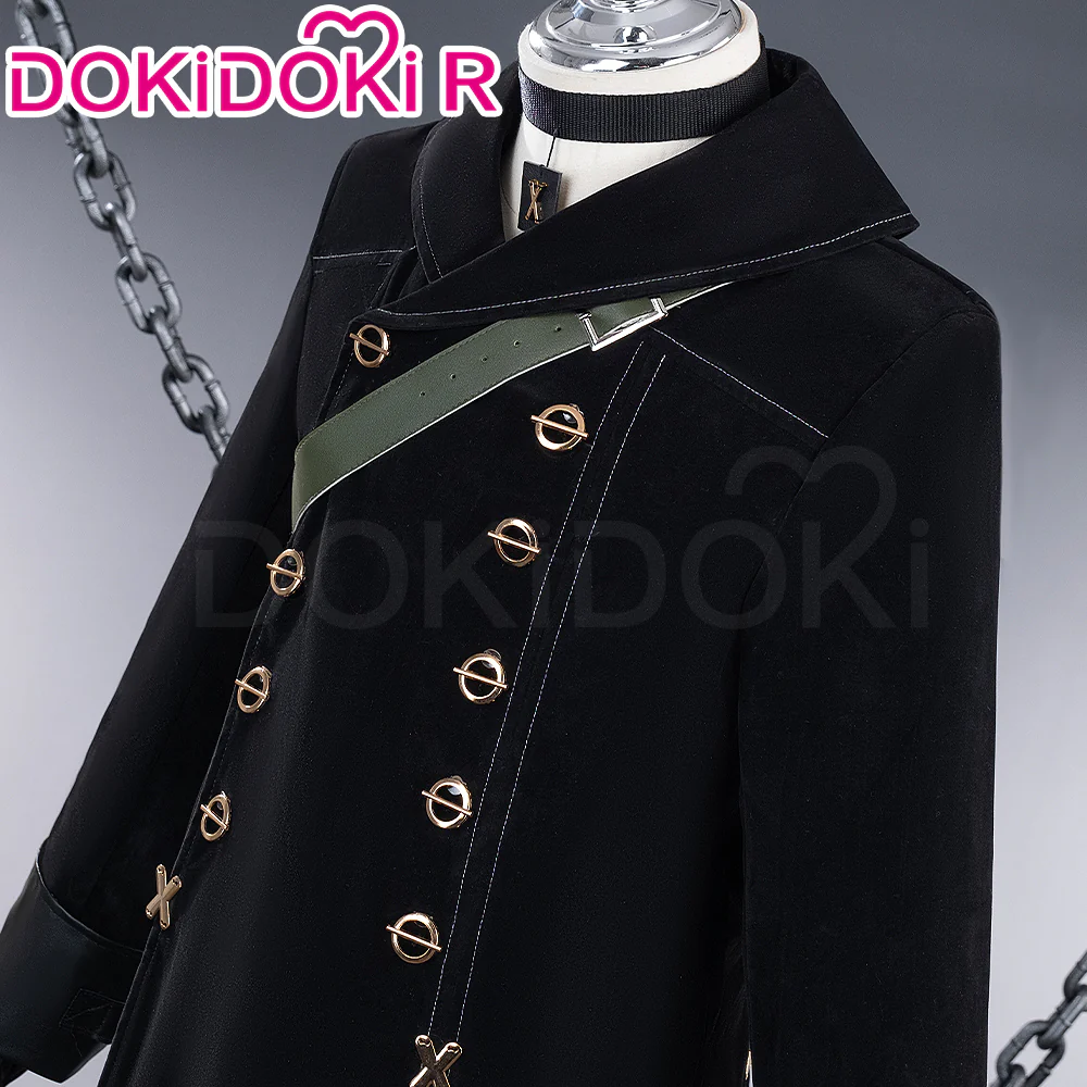 【In Stock】【Size XS-3XL】DokiDoki-R Game Cosplay Cosplay Cotsume Black Coat - Image 3