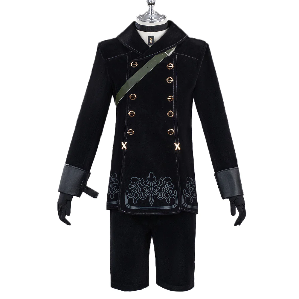 【In Stock】【Size XS-3XL】DokiDoki-R Game Cosplay Cosplay Cotsume Black Coat - Image 5