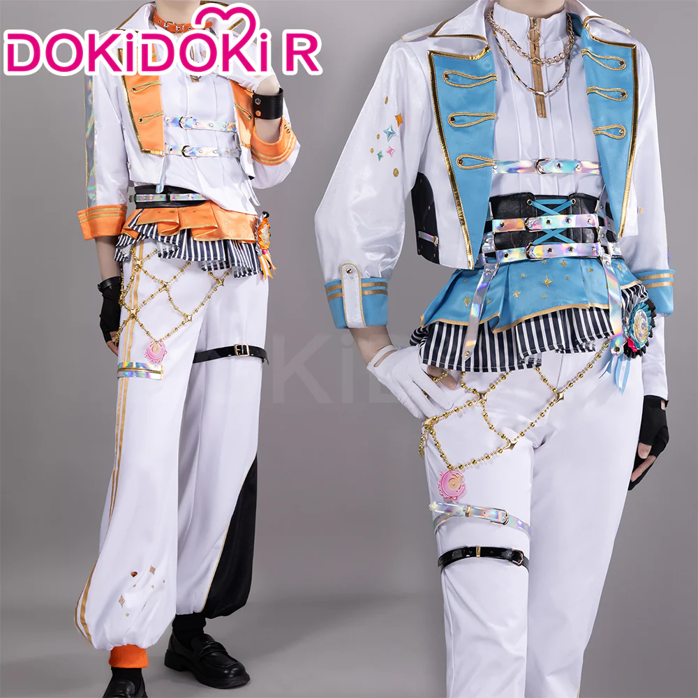 DokiDoki-R Game Cosplay Orange White Blue Costume Thanks Festival