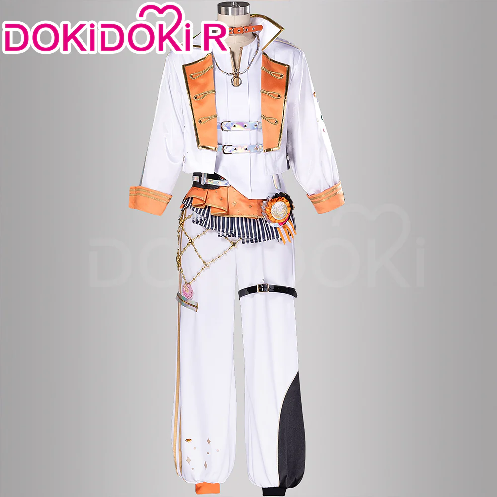 DokiDoki-R Game Cosplay Orange White Blue Costume Thanks Festival - Image 6