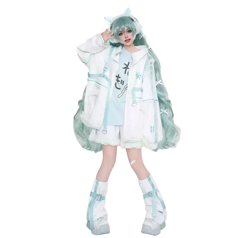 DokiDoki-R Game Cosplay White Costume Casual Wear Daily - Image 6