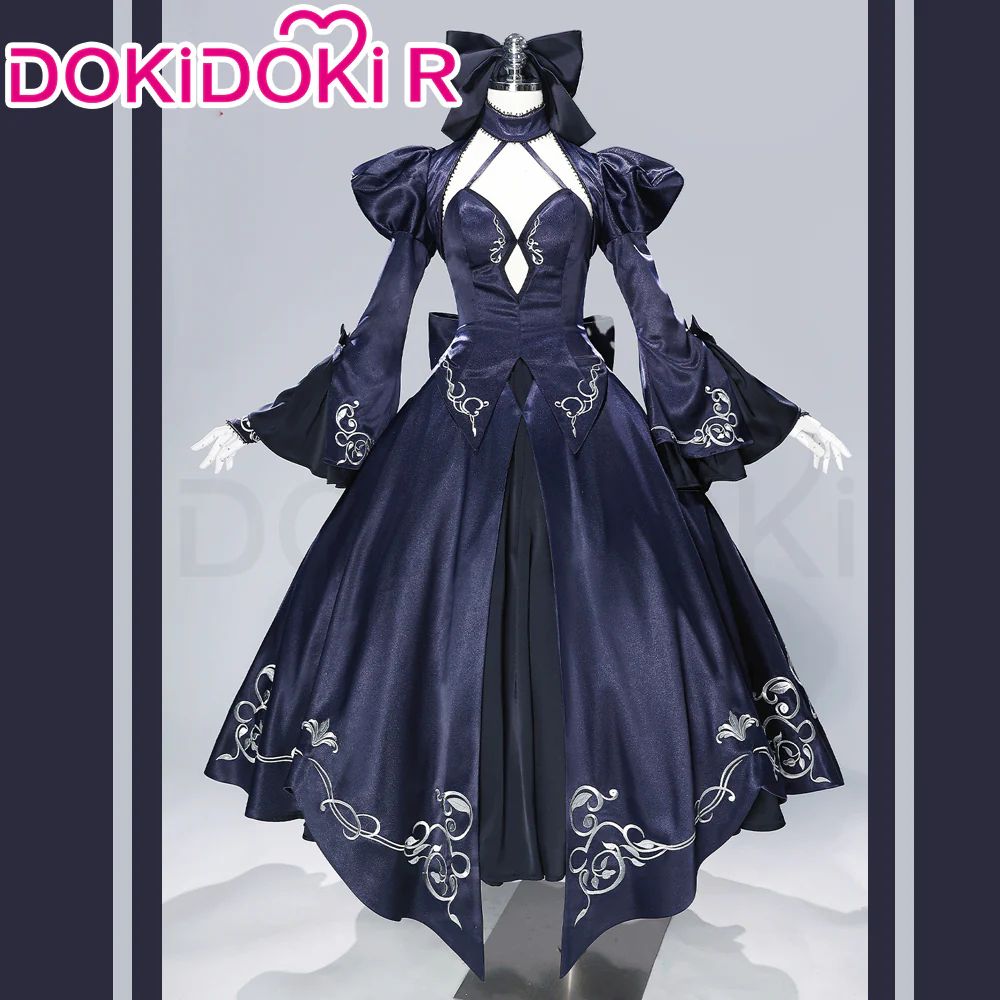 DokiDoki-R Game Fate / Grand Order Cosplay Altria Pendragon Arthur Saber Alter Dress Costume FGO - Image 4