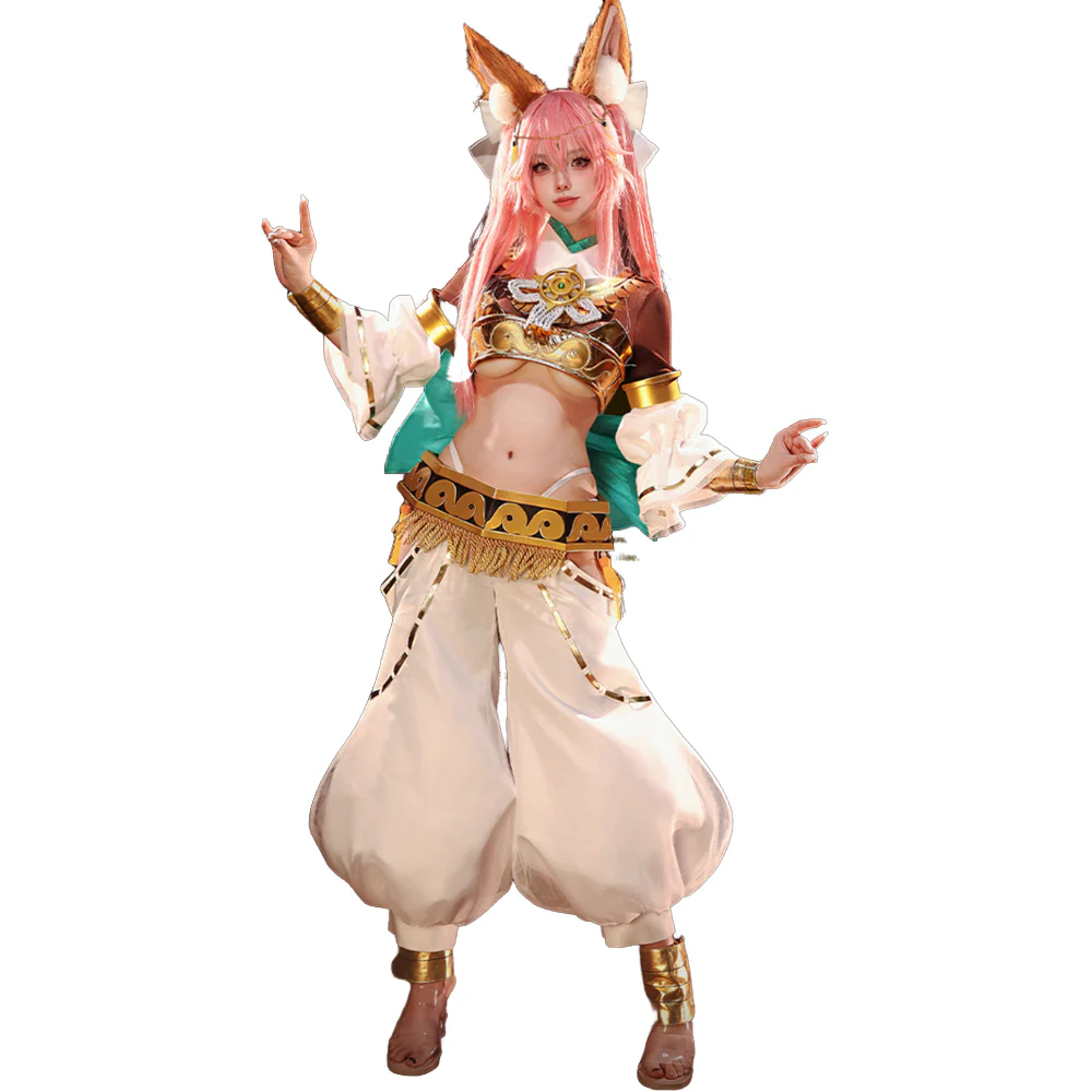 DokiDoki-R Game Fate / Grand Order Cosplay Tamamo no Mae Costume Mythological Mystic Code of the Sun FGO - Image 5