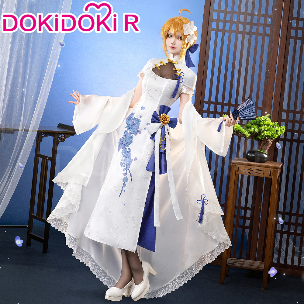 【In Stock】DokiDoki-R Game Fate/stay night Cosplay Altria Pendragon Saber China 4th Anniversary Costume FGO