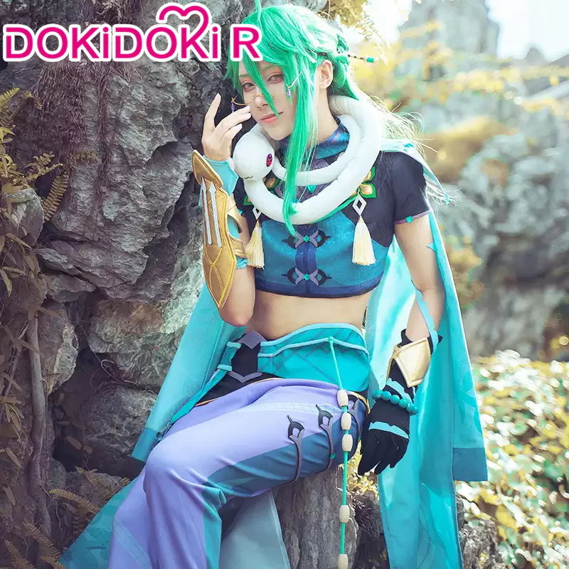 DokiDoki-R Game Genshin Impact Baizhu Cosplay Costume Bai Zhu - Image 2