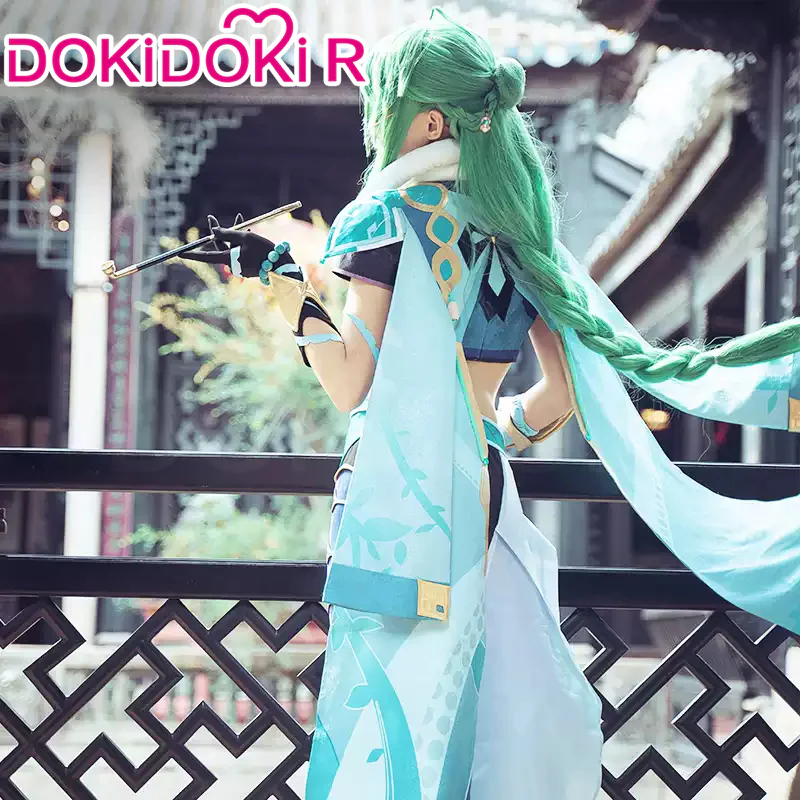 DokiDoki-R Game Genshin Impact Baizhu Cosplay Costume Bai Zhu - Image 3