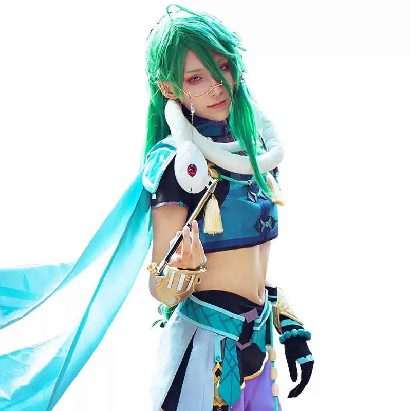 DokiDoki-R Game Genshin Impact Baizhu Cosplay Costume Bai Zhu - Image 5