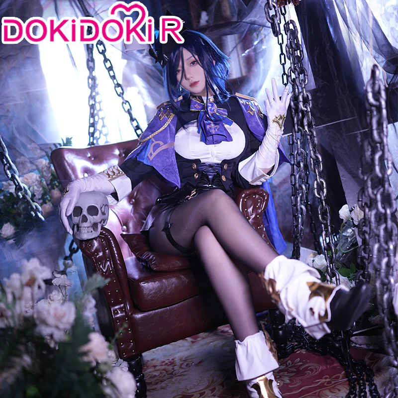 【In Stock】【Last Batch】【Size S-2XL】DokiDoki-R Game Genshin Impact Cosplay Clorinde Fontaine Costume