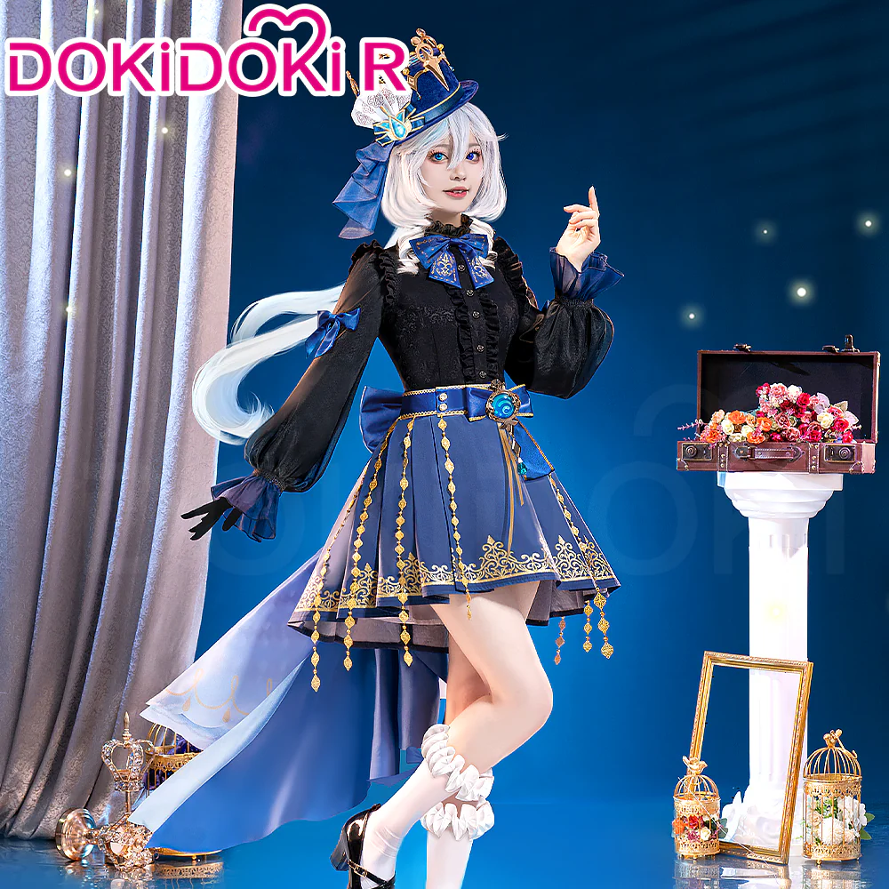 【In Stock】DokiDoki-R Game Genshin Impact Cosplay Furina Costume Lost Abyss Doujin Focalors Fontaine - Image 2