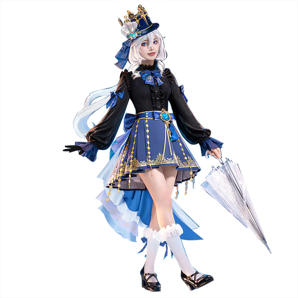【In Stock】DokiDoki-R Game Genshin Impact Cosplay Furina Costume Lost Abyss Doujin Focalors Fontaine - Image 5