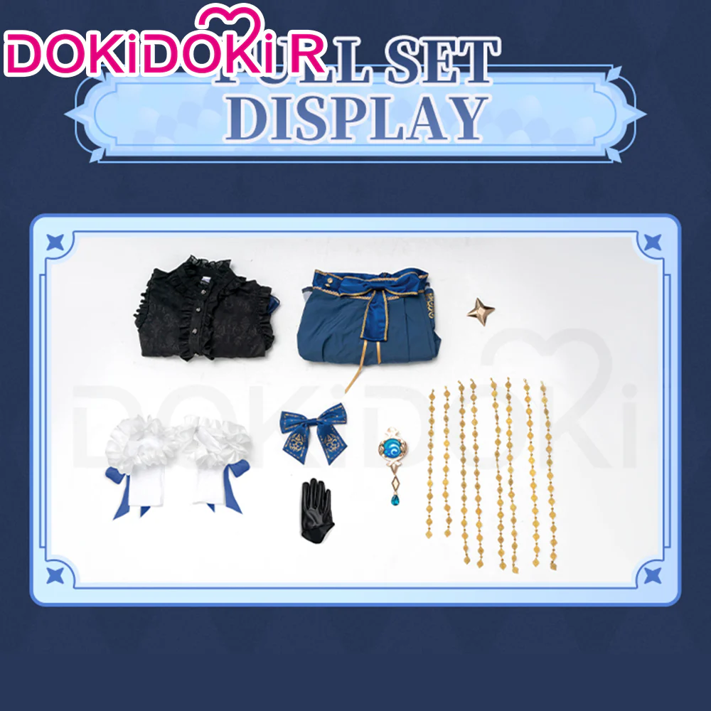 【In Stock】DokiDoki-R Game Genshin Impact Cosplay Furina Costume Lost Abyss Doujin Focalors Fontaine - Image 7