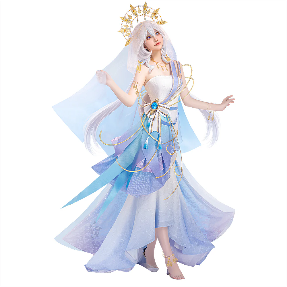 【In Stock】DokiDoki-R Game Genshin Impact Cosplay Furina Costume Tides Doujin Dress Fontaine Focalors - Image 6