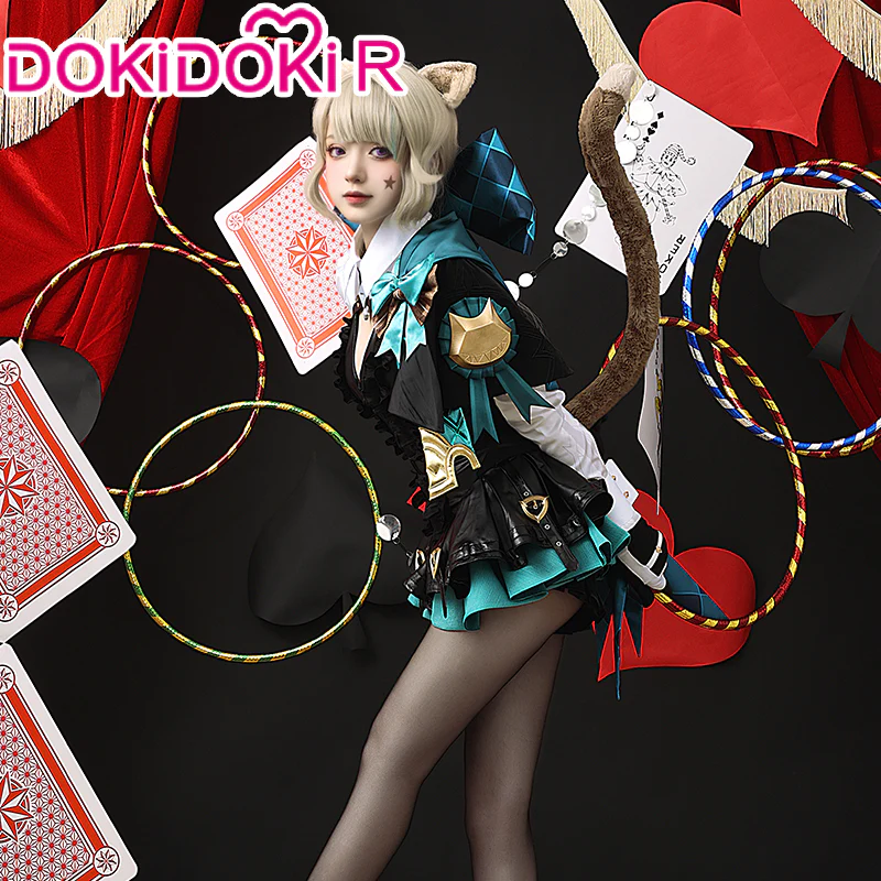 【Partial Size Ready For Ship】【Size S-2XL】【Magical Hat 】DokiDoki-R Game Genshin Impact Cosplay Fontaine Lynette Costume / Hat Magician Women - Image 2