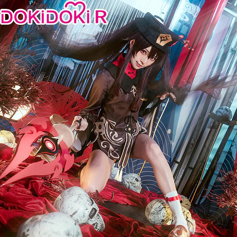 【Size XS-3XL】DokiDoki-R Game Genshin Impact  Costume Hutao Cosplay Hu Tao Halloween - Image 3
