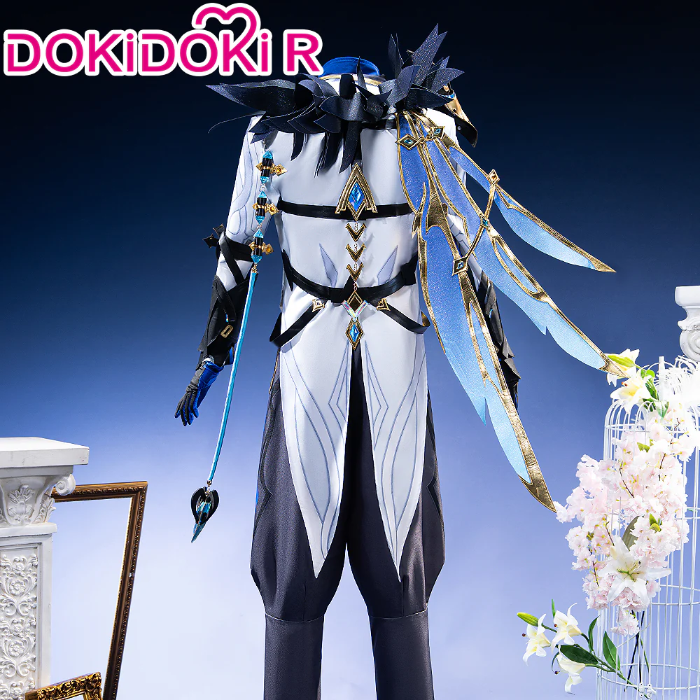 【Size XS-2XL】DokiDoki-R Game Genshin Impact Fatui Harbinger Cosplay  Il Dottore Costume - Image 3