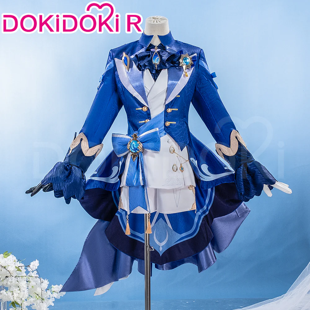 DokiDoki-R Game Genshin Impact Furina Costume Dress Focalors Fontaine - Image 2