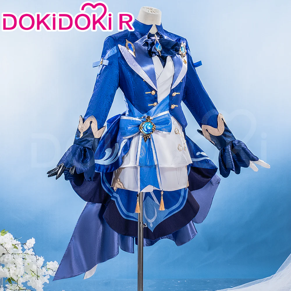 DokiDoki-R Game Genshin Impact Furina Costume Dress Focalors Fontaine - Image 4