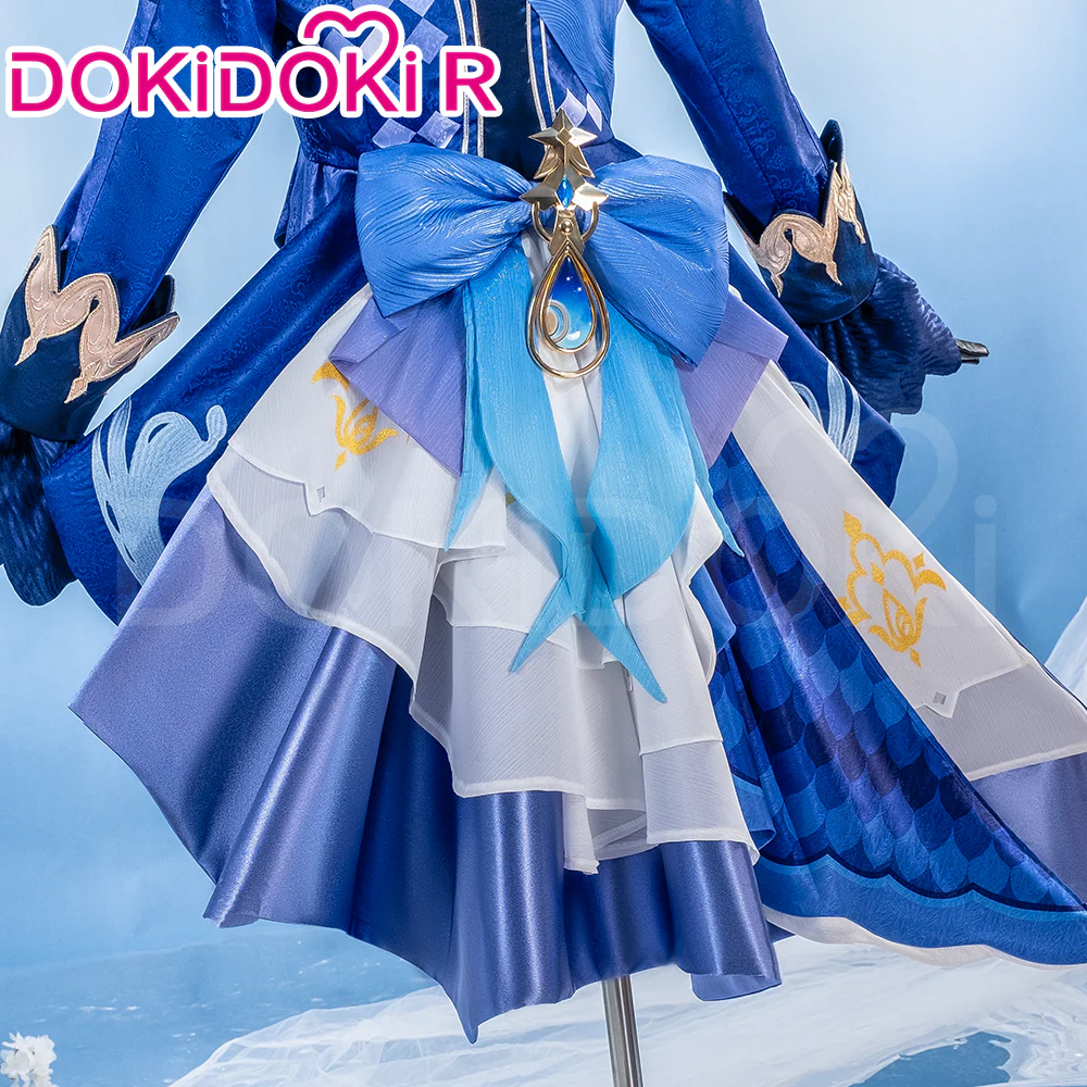 DokiDoki-R Game Genshin Impact Furina Costume Dress Focalors Fontaine - Image 5