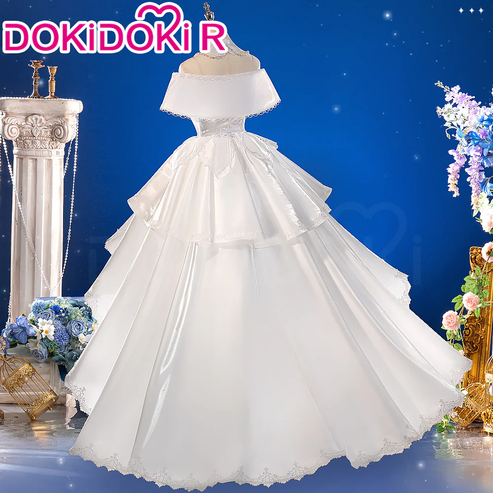 【In Stock】DokiDoki-R Game Genshin Impact Cosplay Furina de Fontaine Costume Focalors Bride Wedding Dress Doujin - Image 2