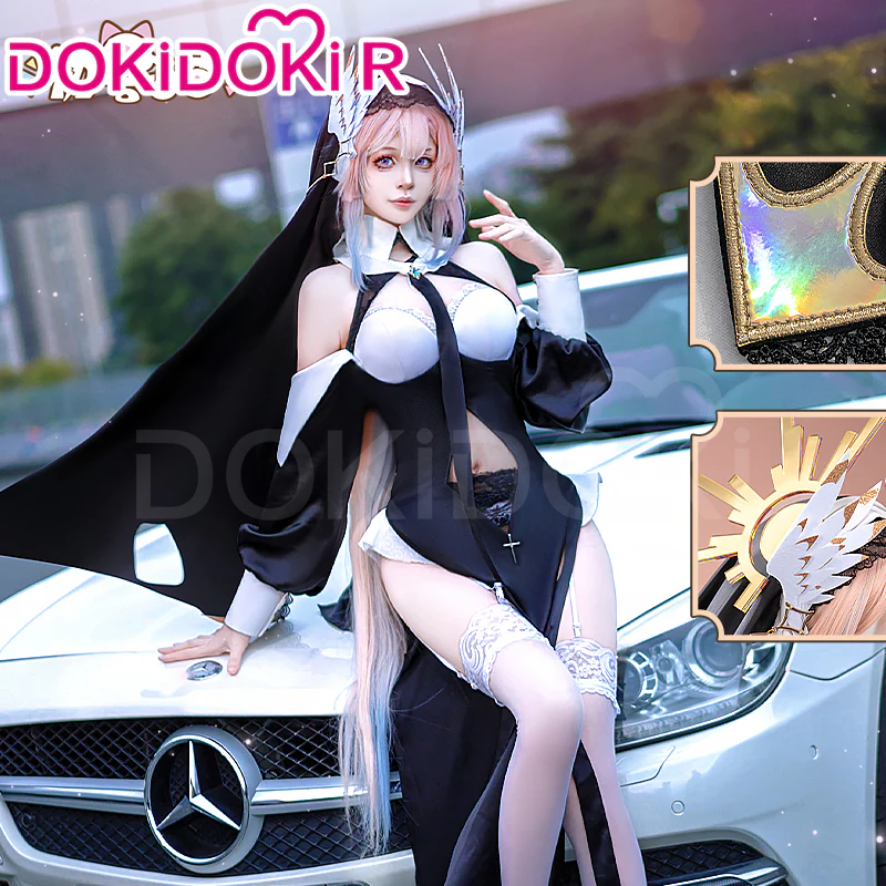 【In Stock】DokiDoki-R Game Genshin Impact Cosplay Sangonomiya Kokomi Costume Doujin Pray Nun Halloween - Image 2