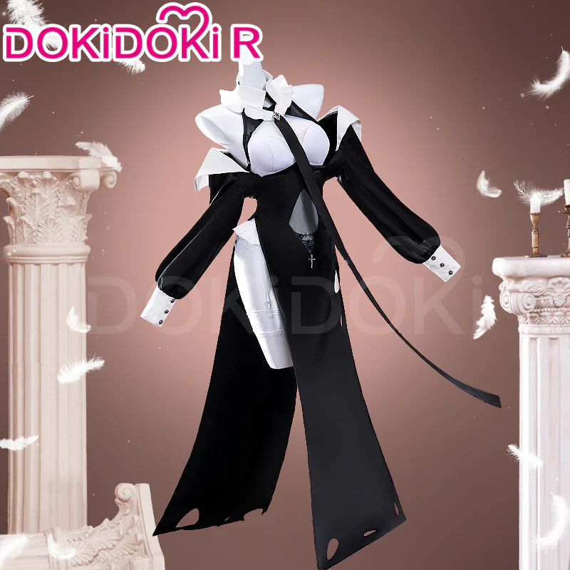 【In Stock】DokiDoki-R Game Genshin Impact Cosplay Sangonomiya Kokomi Costume Doujin Pray Nun Halloween - Image 3