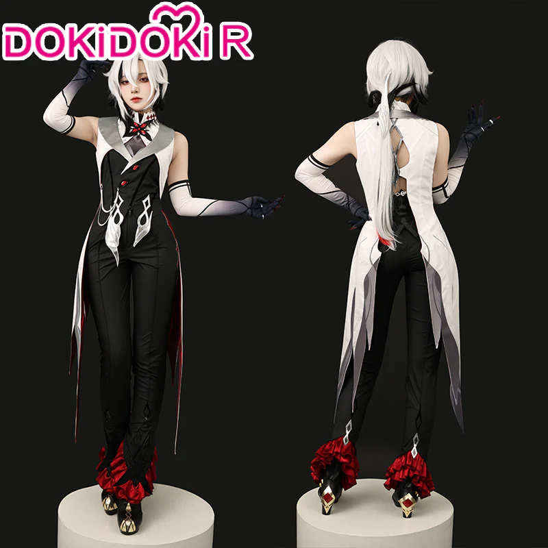 【 In Stock】DokiDoki-R Game Genshin Impact Cosplay The Knave Arlecchino Costume - Image 3