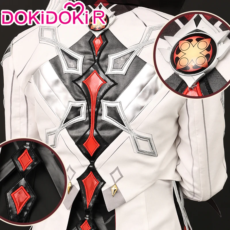 【 In Stock】DokiDoki-R Game Genshin Impact Cosplay The Knave Arlecchino Costume - Image 4