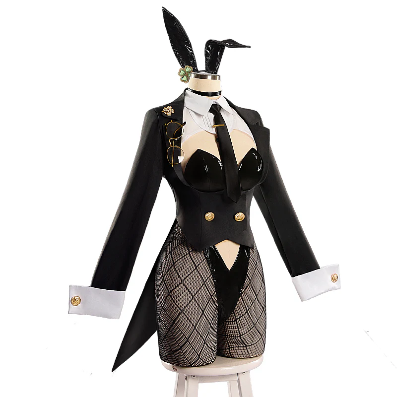 【Size S-2XL】DokiDoki-R Game Cosplay Costume Sexy Bunny Girl - Image 5