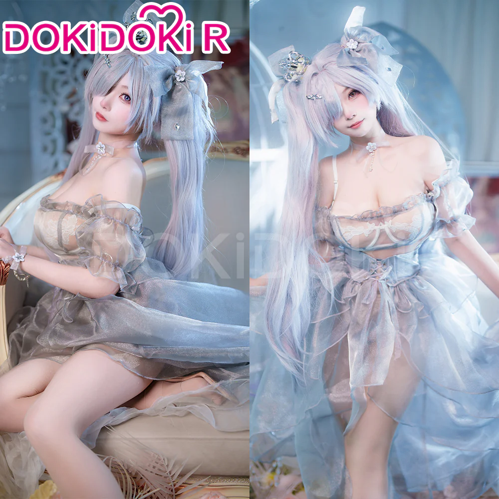 【Partially Ready For Ship】DokiDoki-R Game Cosplay Sexy Glass Princess Costume